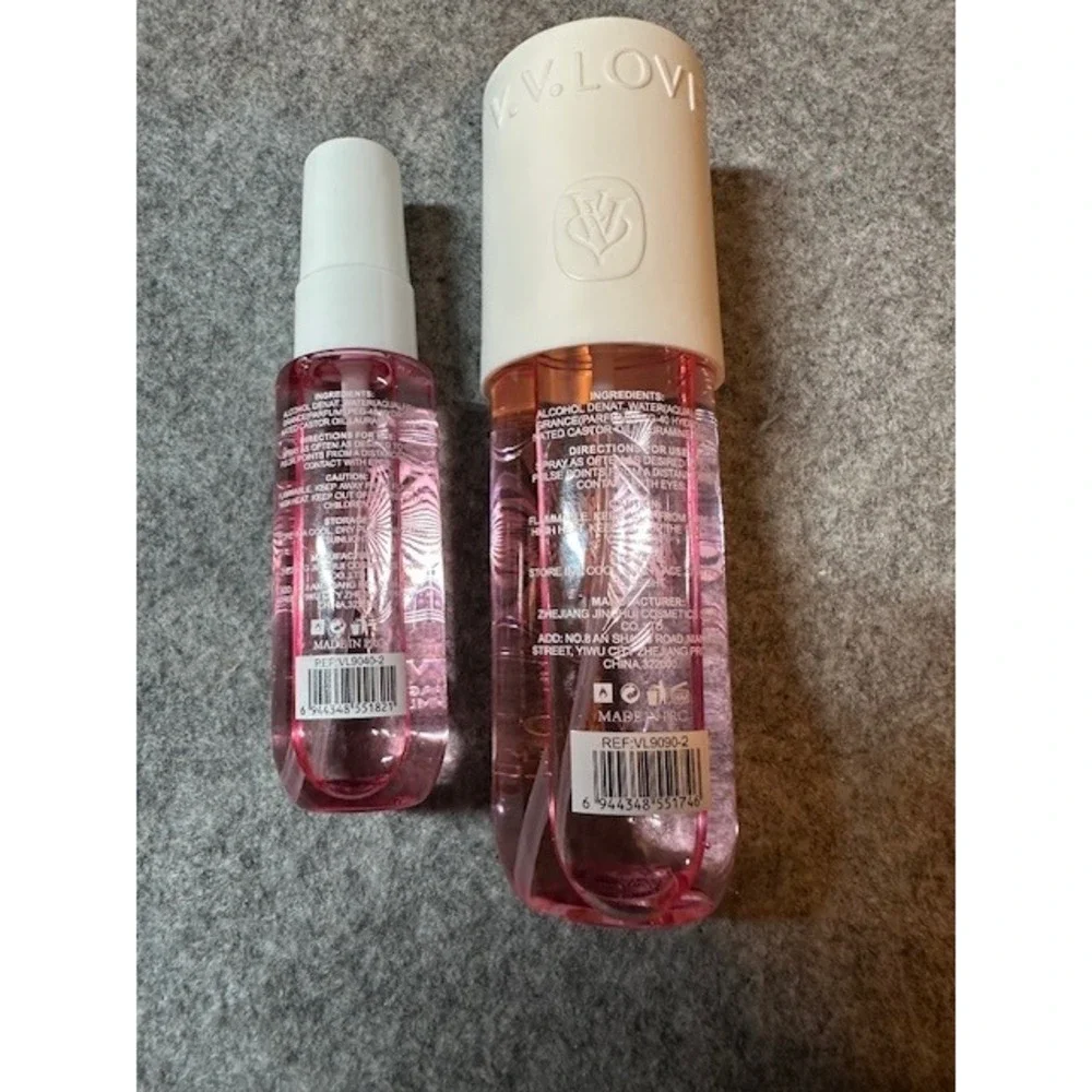 V.V. Love Fruity Symphony Fragrance Mist Set 90ml and 40ml Pink Body Spray Duo